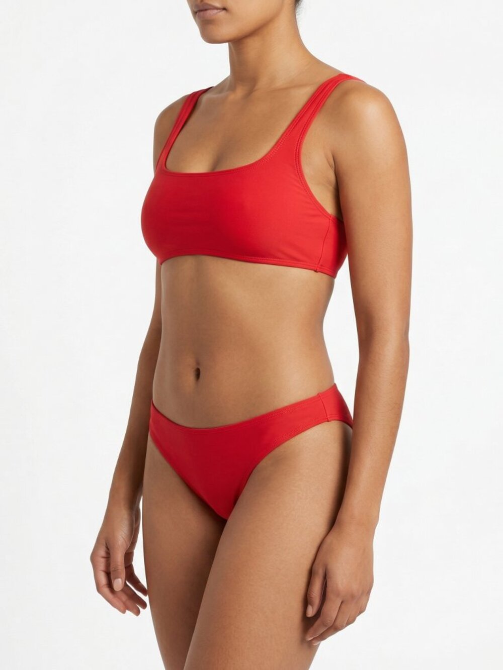 *Skinny Dip Red Square Bikini Top